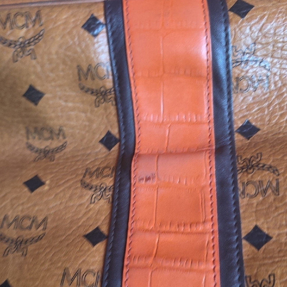 MCM Brown and Tan Tote Bag - Picture 7 of 10